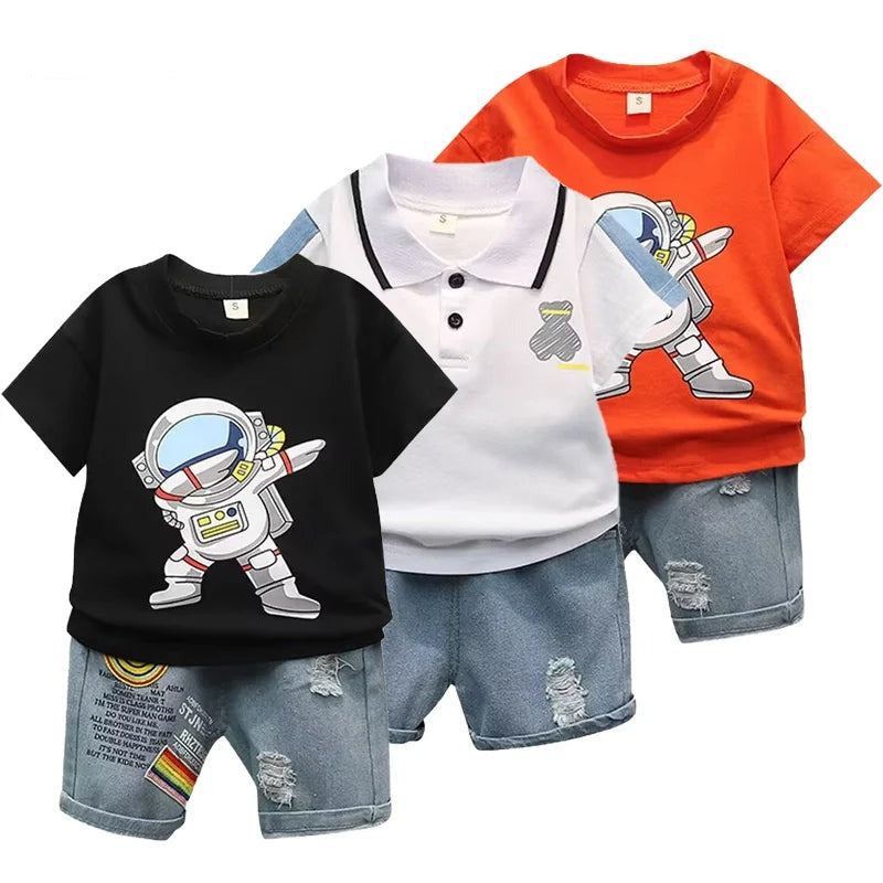 Sommer-Outfit für Jungen 2-teilig in modernen Designs