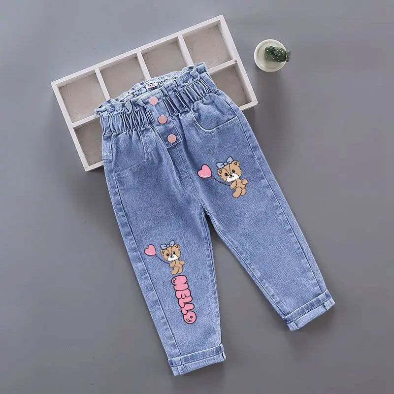 Modische Kinder-Jeans für Mädchen