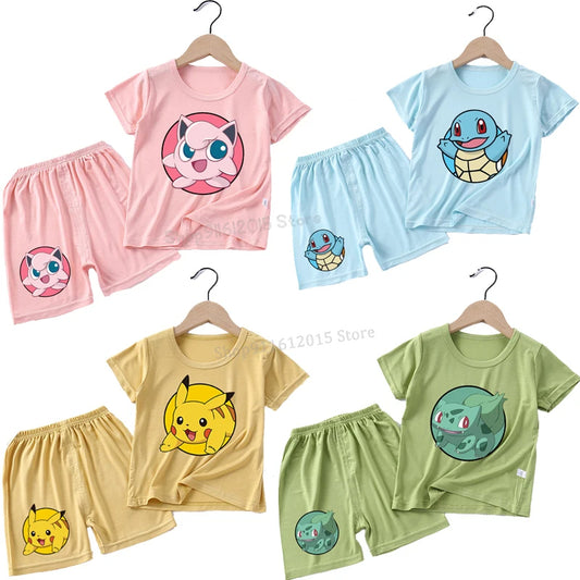 Pokemon Schlafanzug 2-teilig für Jungen und Mädchen