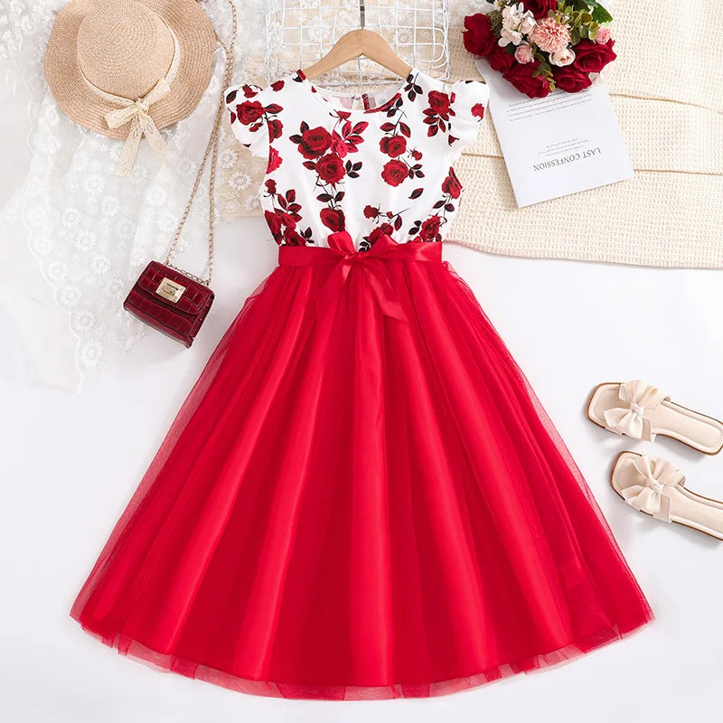 Rosentraum Kinderkleid – Eleganz für kleine Prinzessinnen