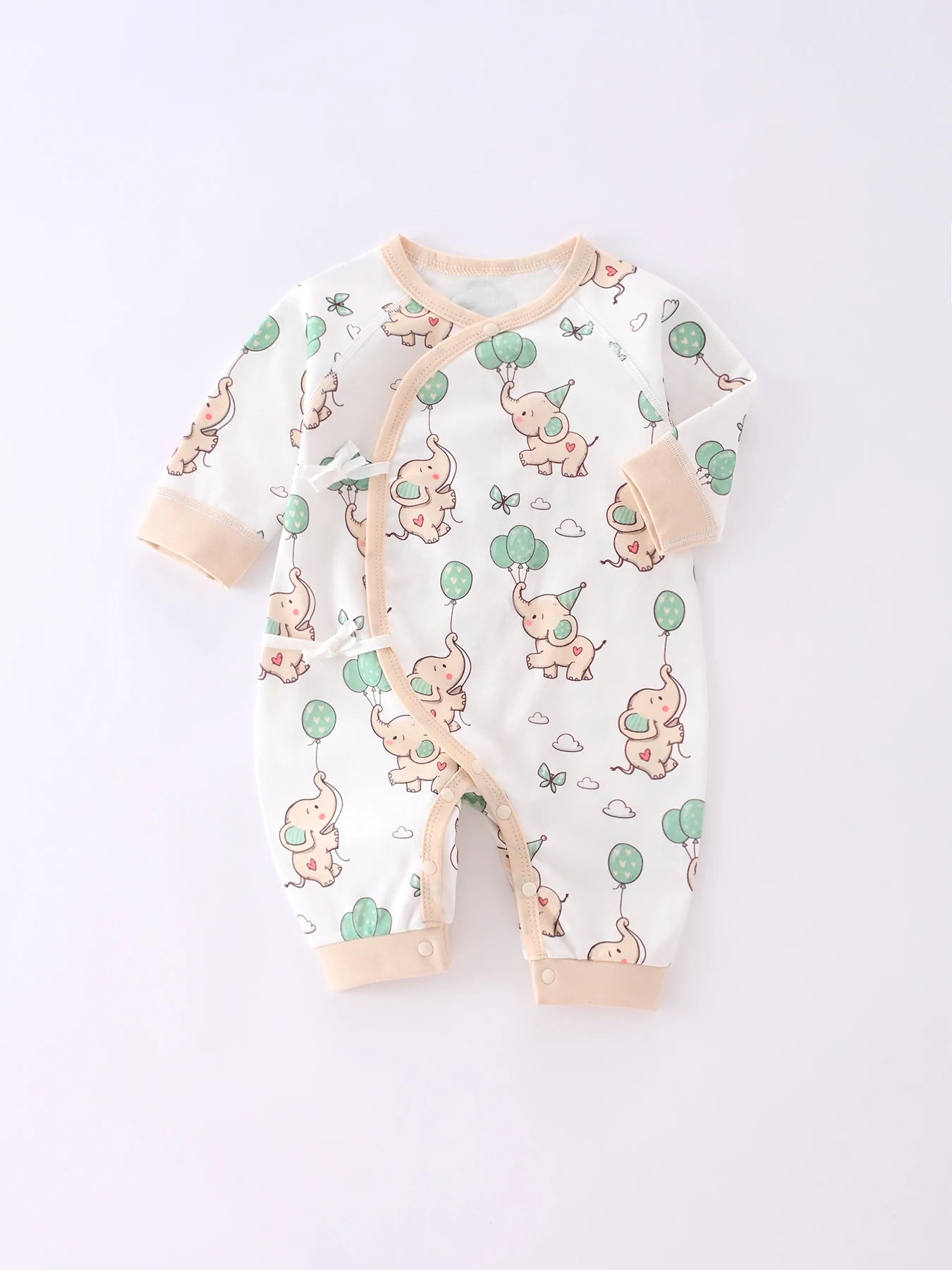 Wickeloverall „Kleine Elefantenfreunde“