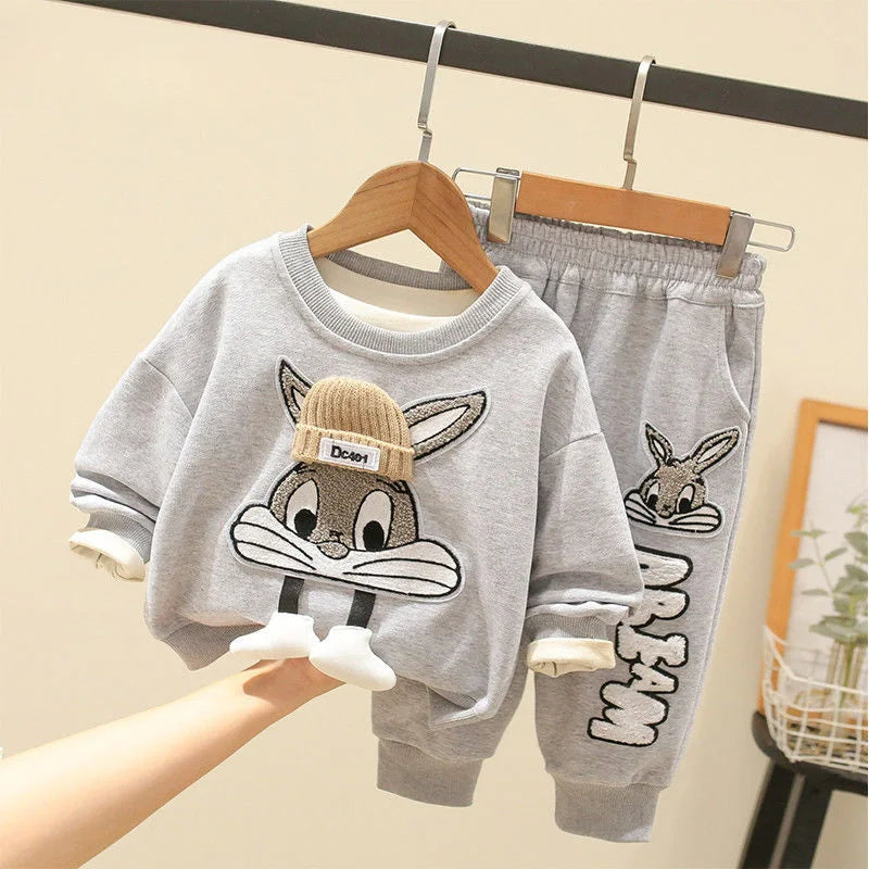 Stylisches 2-Teiler Kinder Outfit für Jungen mit Cartoon-Motiv