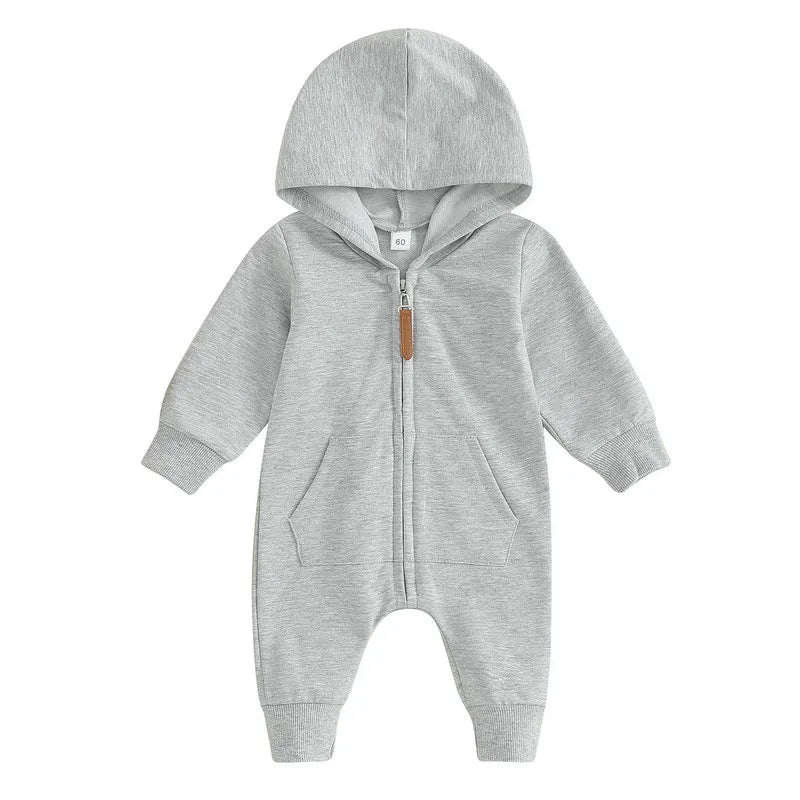 Baby-Overall mit Kapuze in verschiedenen Farben