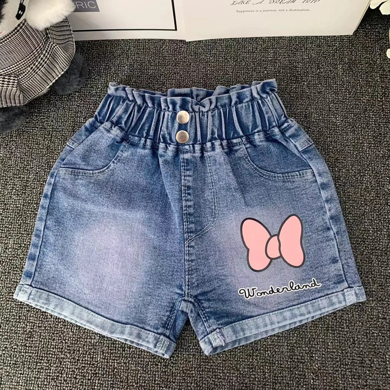 Kinder-Jeansshorts mit Applikationen