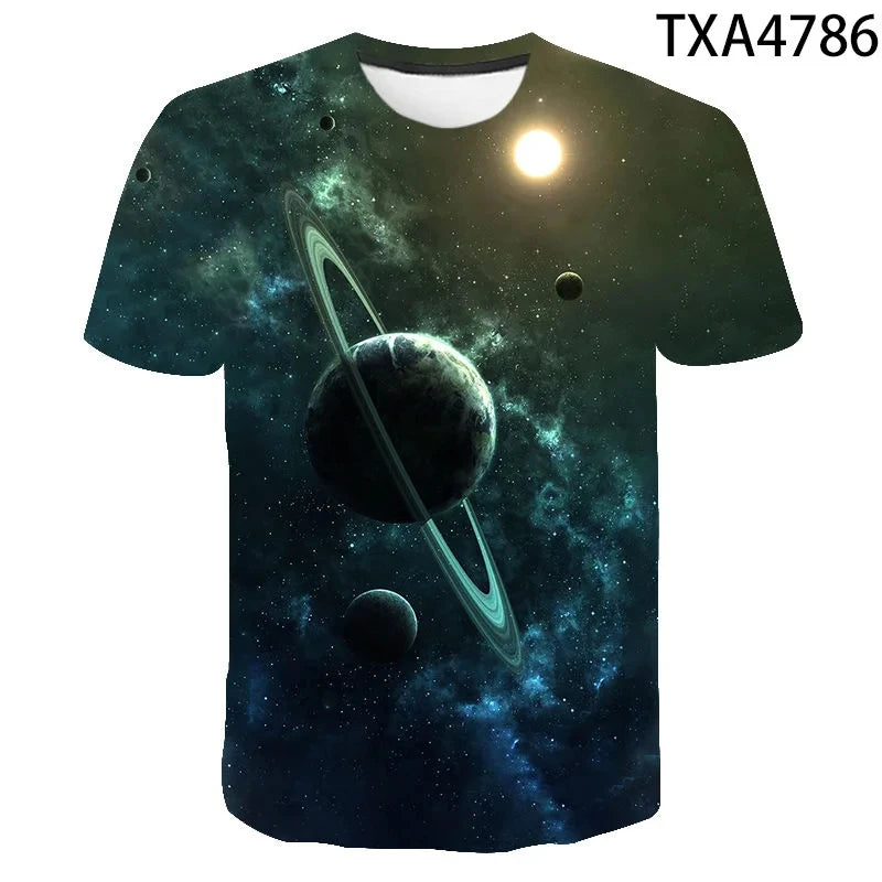 Kinder Weltraum-T-Shirts in verschiedenen Designs