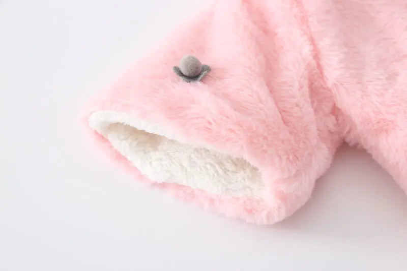 Kuschelige Hasen-Kapuzenjacke für Babys