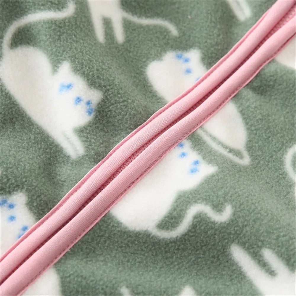 Fleecejacke für Kinder ohne Kapuze mit Kragen