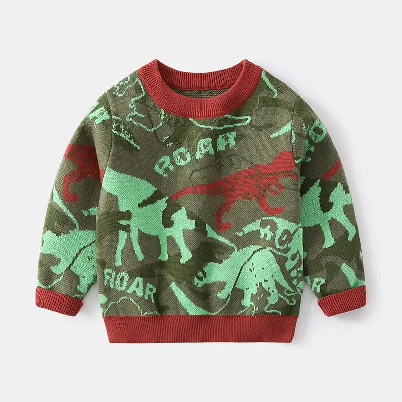 Flauschiger Strickpullover für Kinder