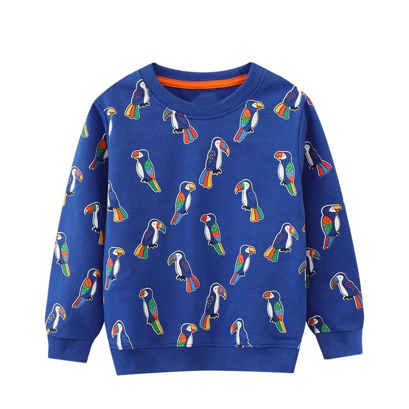 Kinder-Sweatshirts mit Dinosaurier-Designs