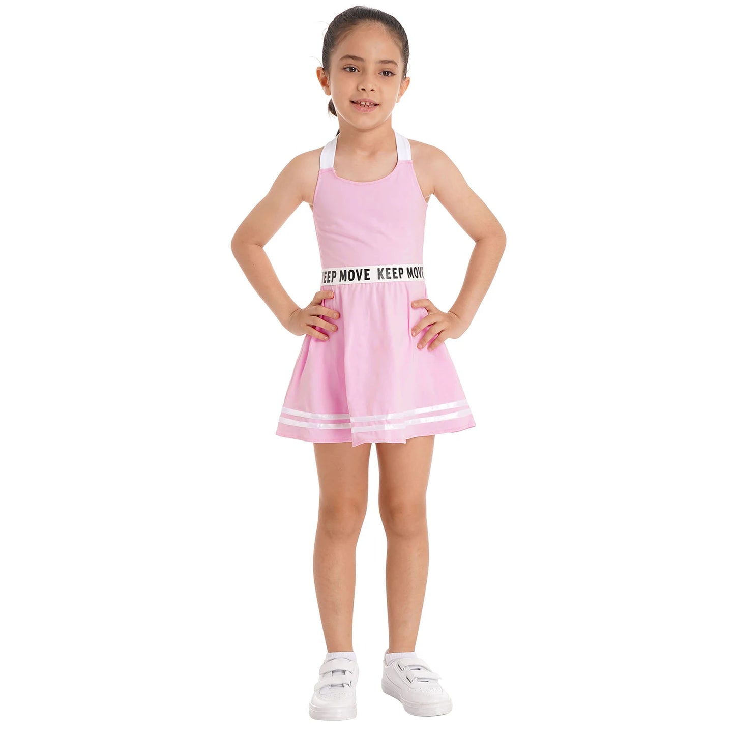Sportliches Mädchen-Tanzkleid mit Shorts