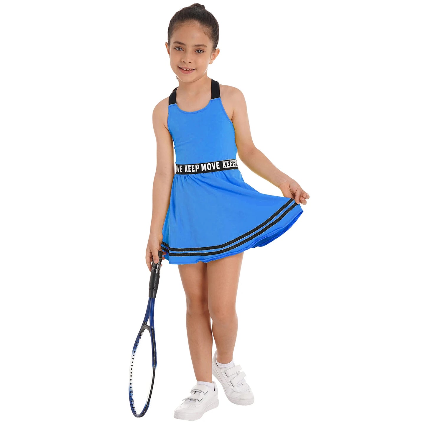 Sportliches Mädchen-Tanzkleid mit Shorts