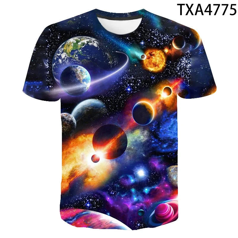 Kinder Weltraum-T-Shirts in verschiedenen Designs