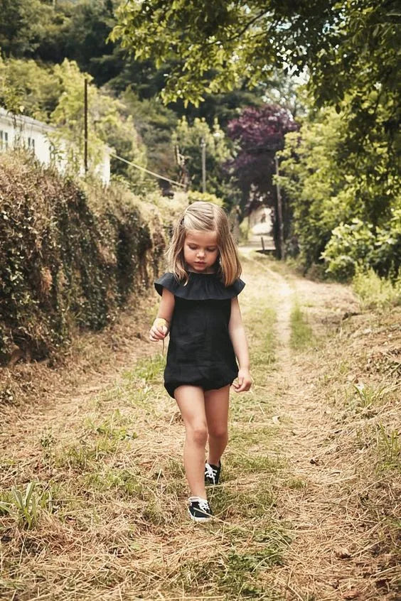 Stilvoller Kinder-Jumpsuit in Schwarz