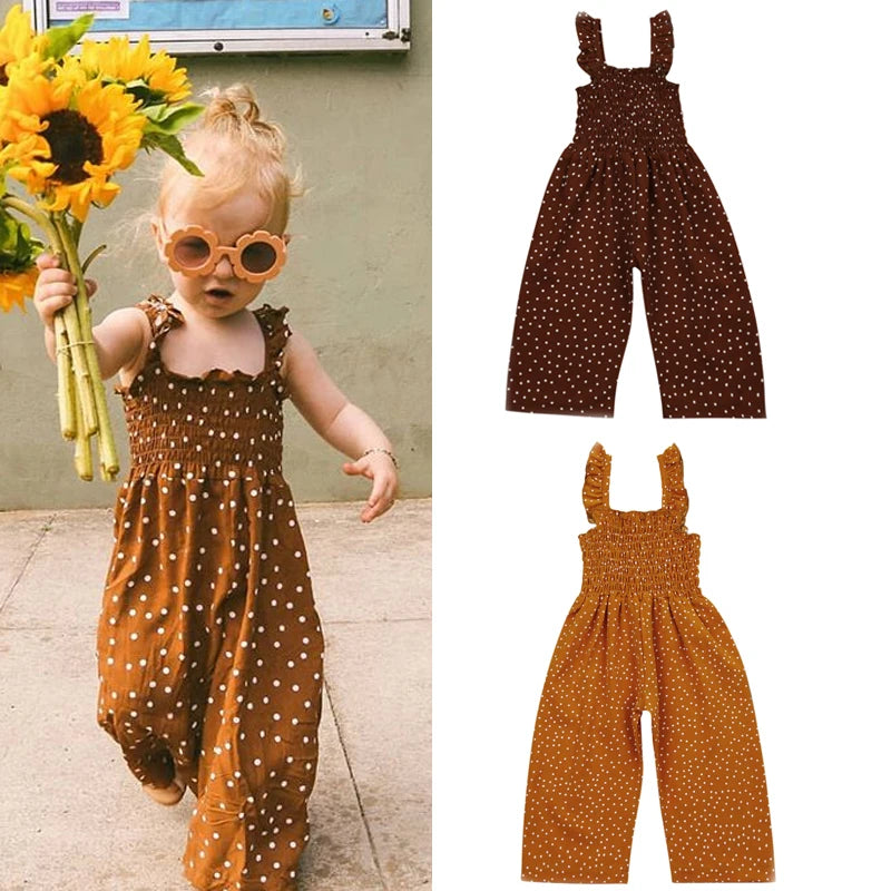 Zauberhafter Kinder-Jumpsuit mit Punkten – Erhältlich in den Größen 80 bis 128