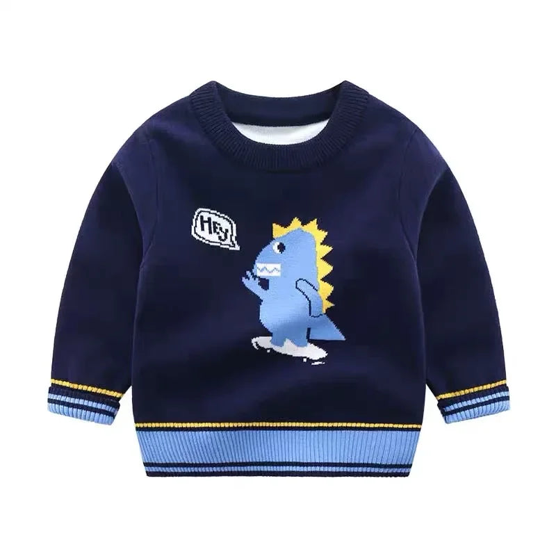 Flauschiger Strickpullover für Kinder