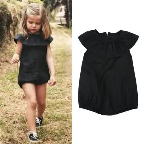Stilvoller Kinder-Jumpsuit in Schwarz