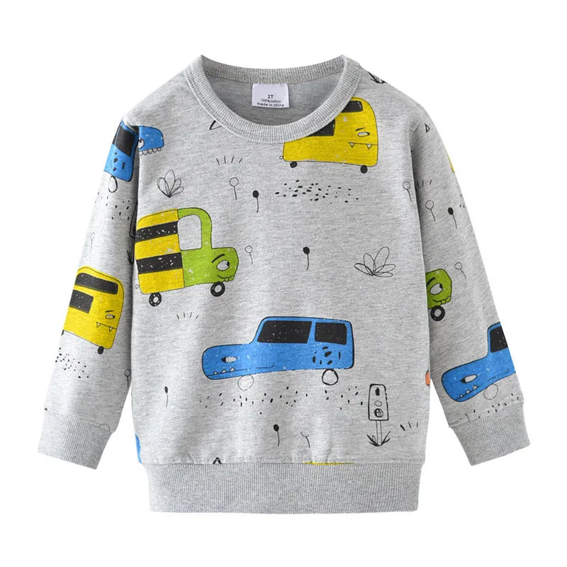 Kinder-Sweatshirts mit Dinosaurier-Designs