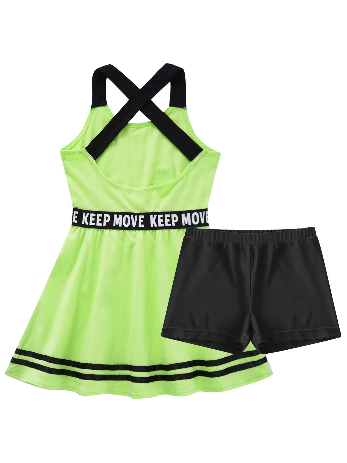 Sportliches Mädchen-Tanzkleid mit Shorts