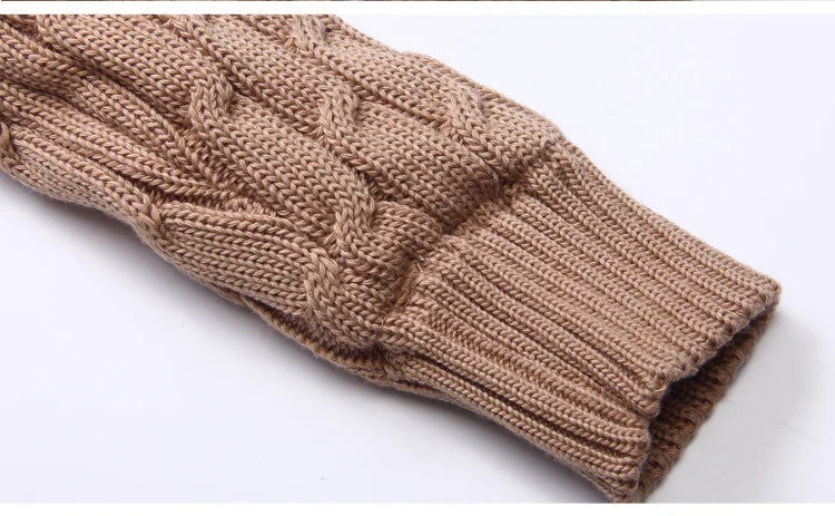 Winterjacke mit Kapuze & Ohren im Strick-Design & Bär-Motiv für Mädchen