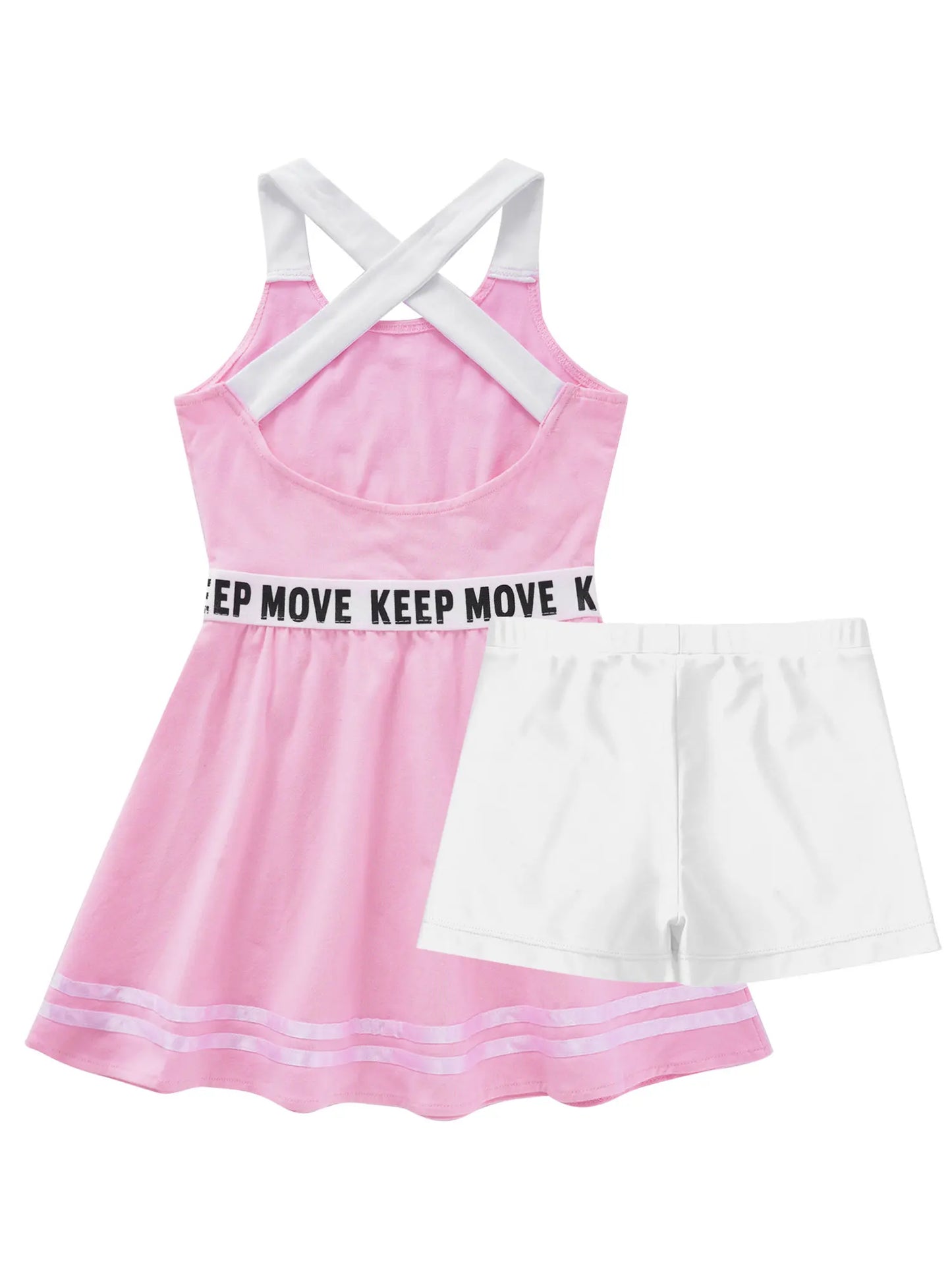 Sportliches Mädchen-Tanzkleid mit Shorts