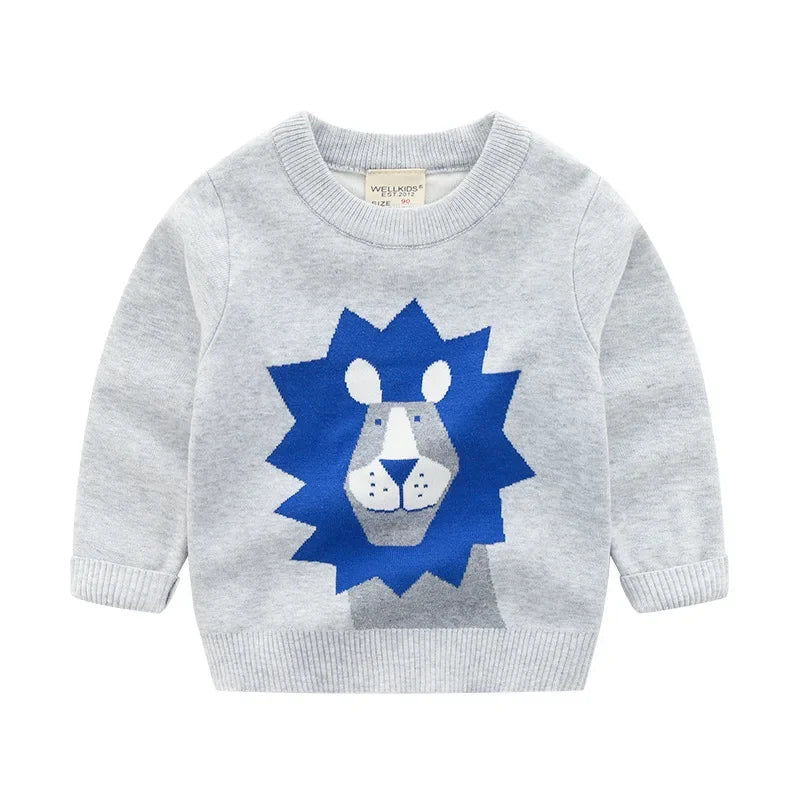 Flauschiger Strickpullover für Kinder