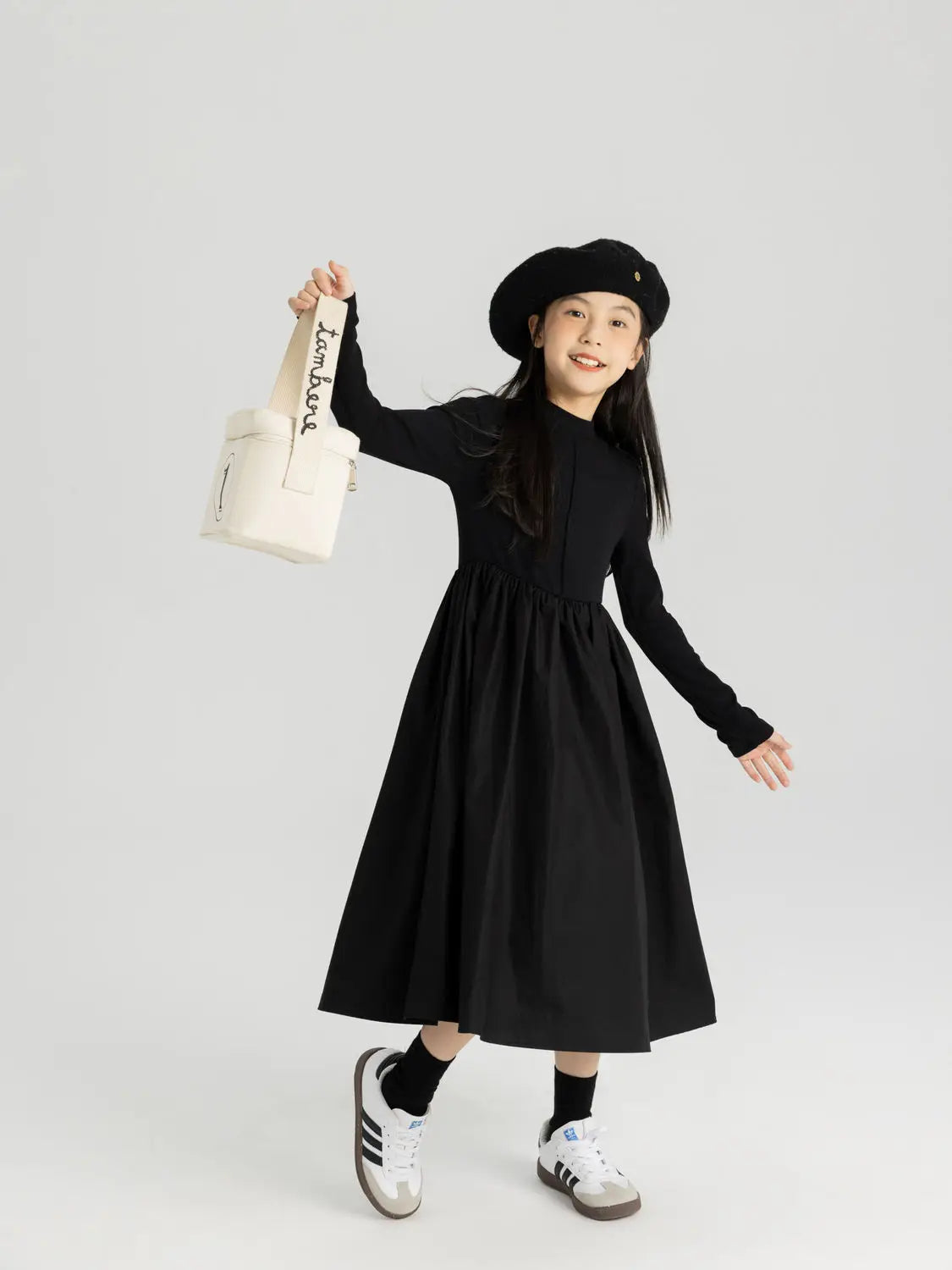 Elegantes Hepburn-Stil Kleid für Mädchen