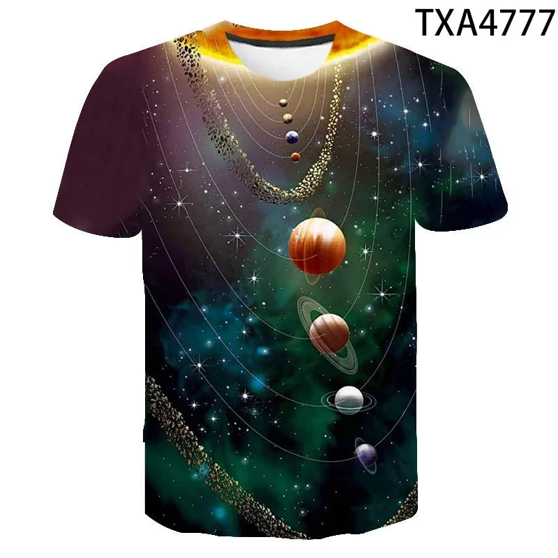 Kinder Weltraum-T-Shirts in verschiedenen Designs