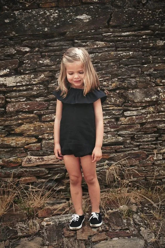 Stilvoller Kinder-Jumpsuit in Schwarz