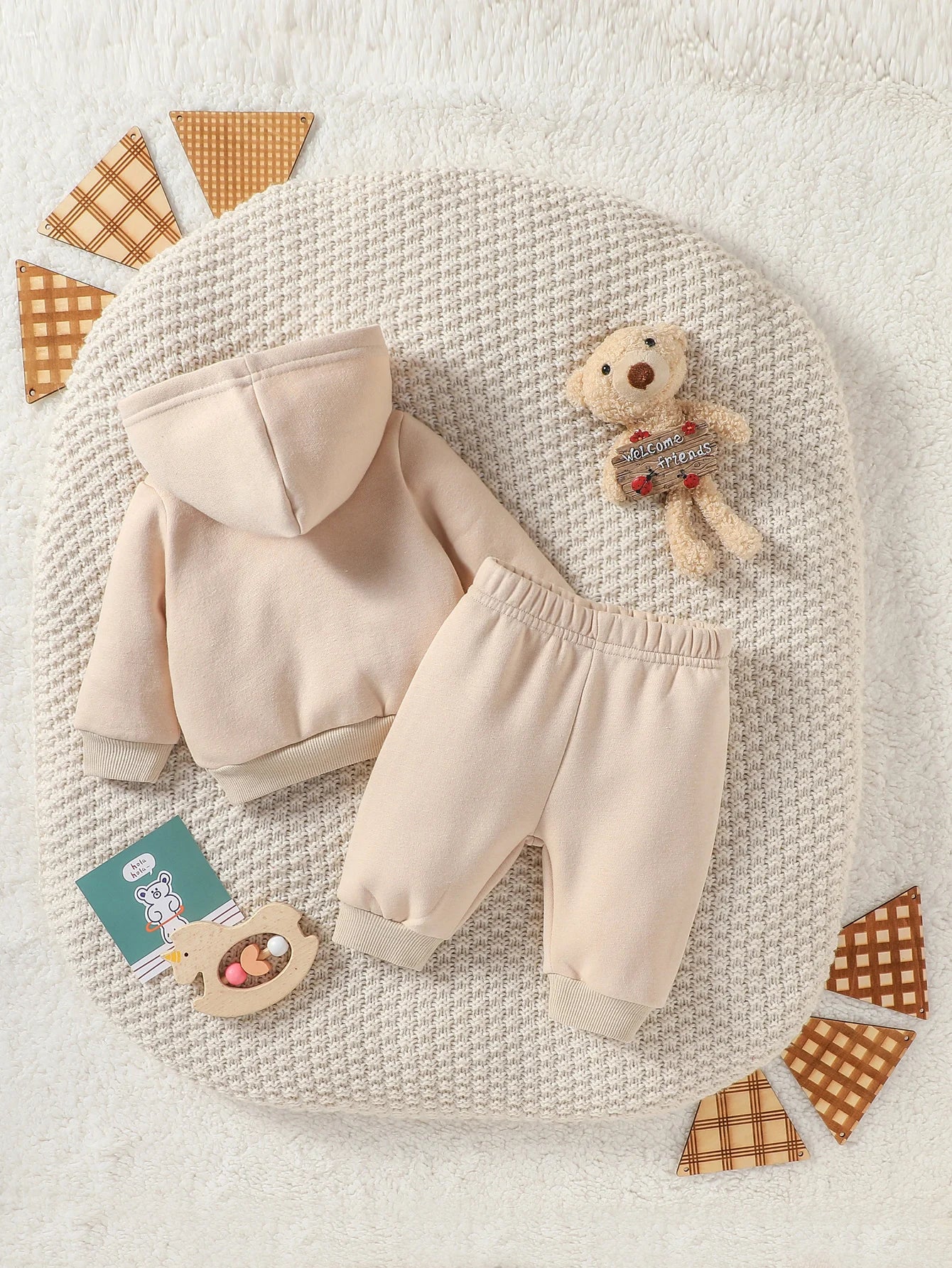 Baby Kapuzen-Set mit Bärenmotiv