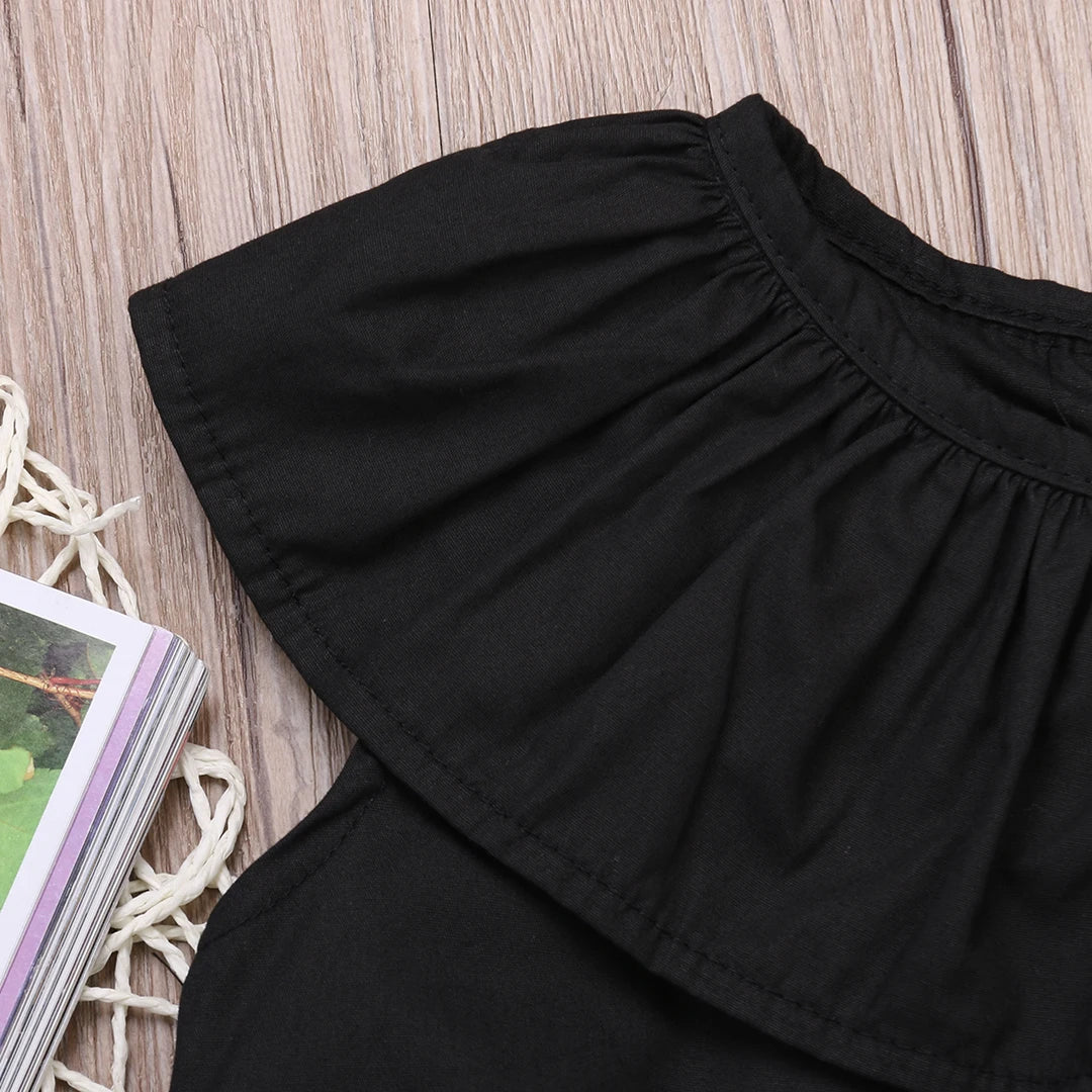 Stilvoller Kinder-Jumpsuit in Schwarz