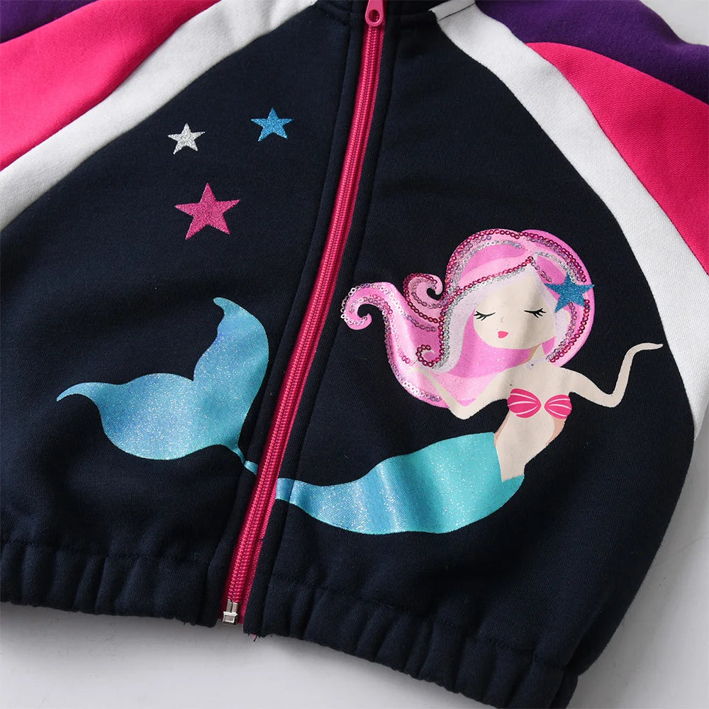 Kinderjacke mit Meerjungfrauen-Motiv