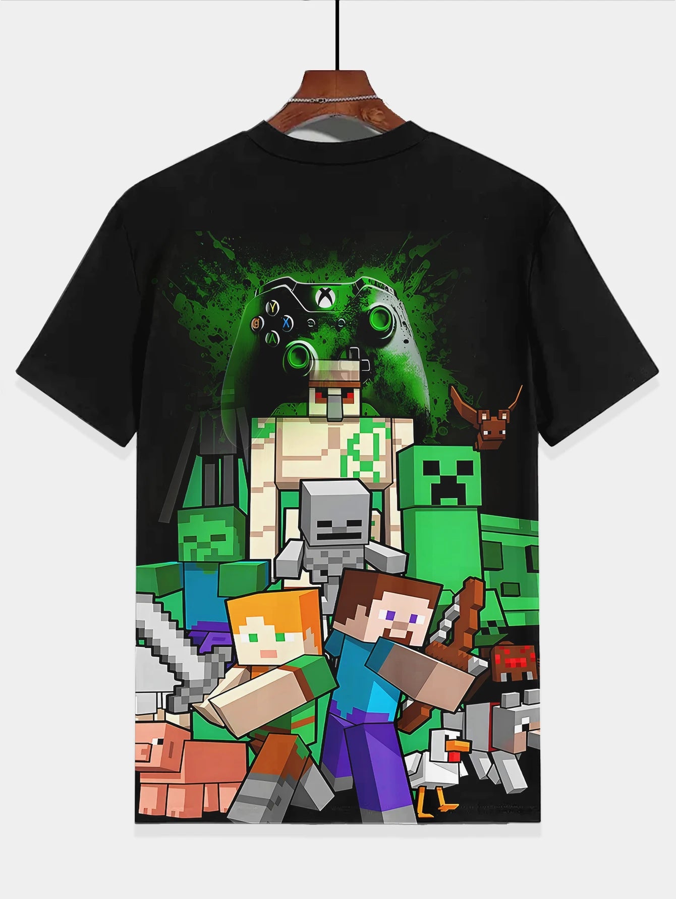 Kinder T-Shirt mit Minecraft Gaming-Motiv