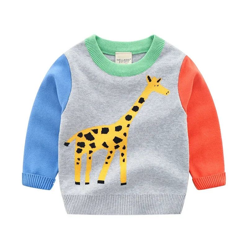 Flauschiger Strickpullover für Kinder