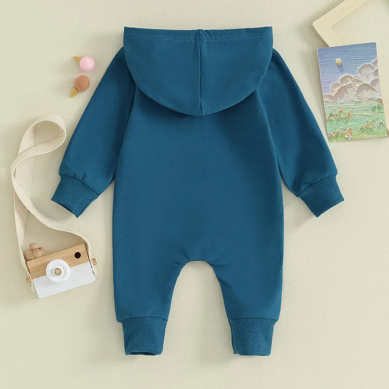 Baby-Overall mit Kapuze in verschiedenen Farben