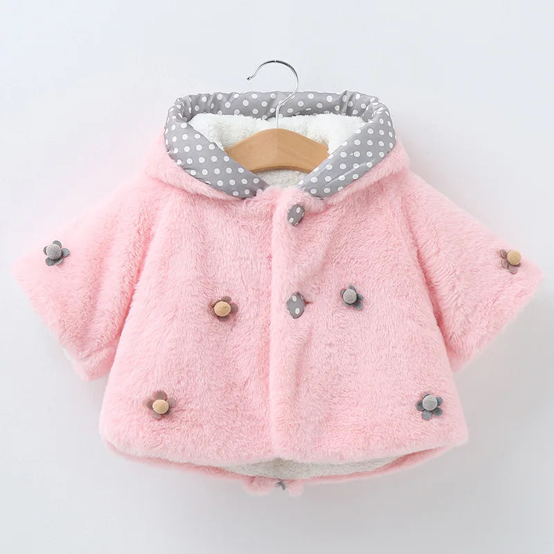 Kuschelige Hasen-Kapuzenjacke für Babys