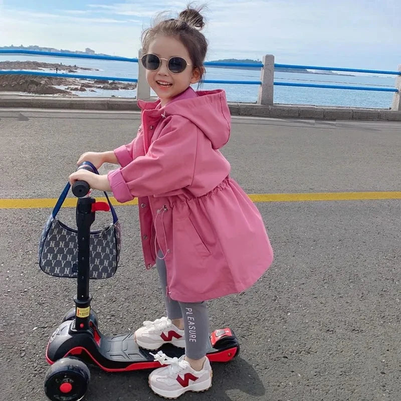 Kinder-Regenjacke in Pink