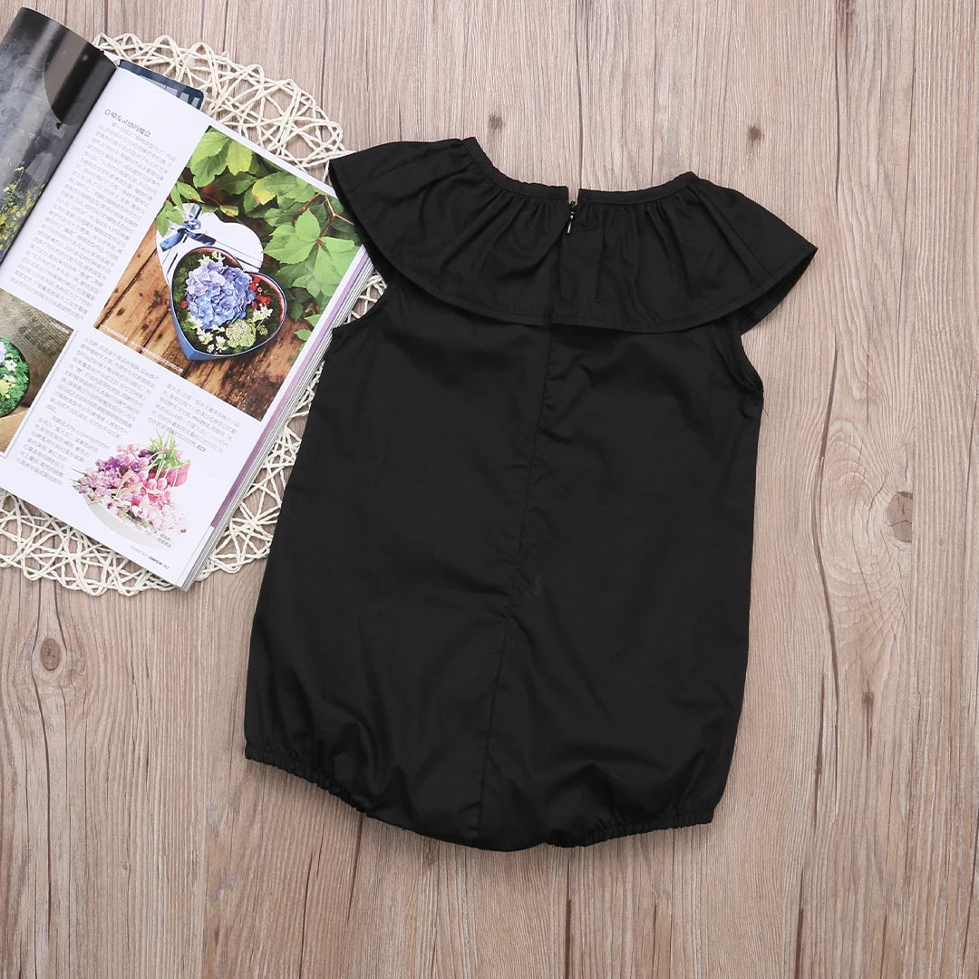 Stilvoller Kinder-Jumpsuit in Schwarz