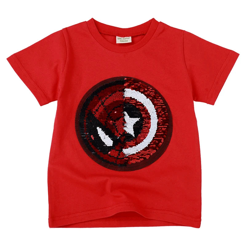Kinder T-Shirt mit Wende-Pailletten