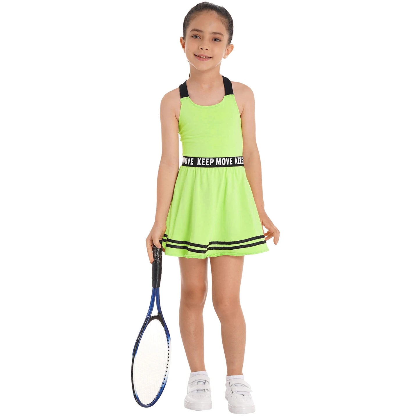 Sportliches Mädchen-Tanzkleid mit Shorts