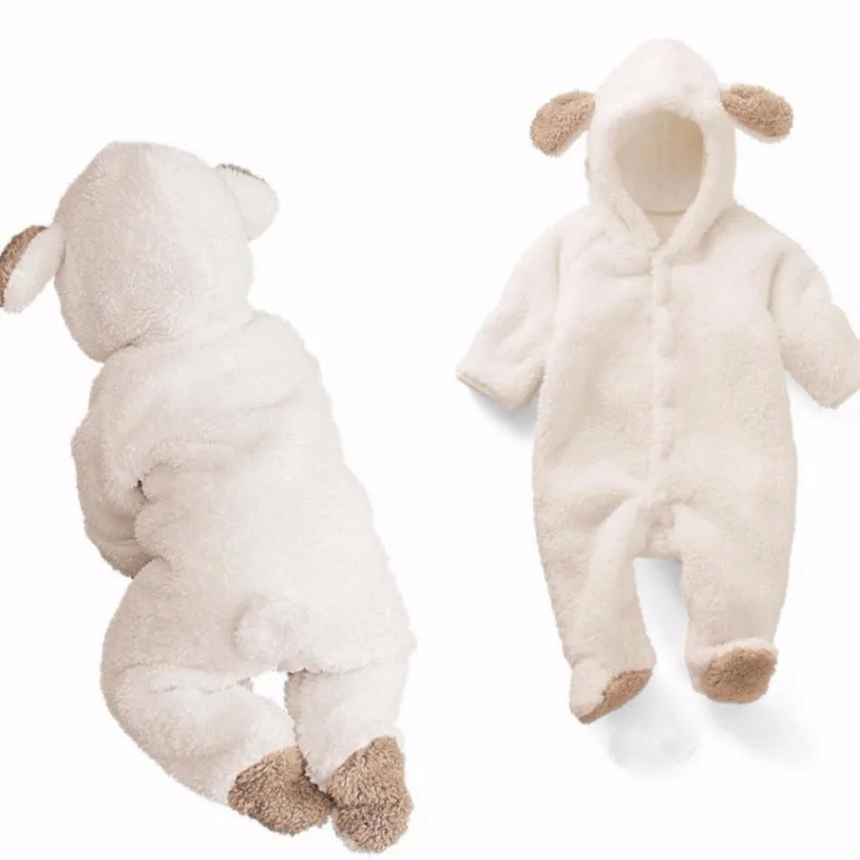 Baby-Overall mit Tierkapuze