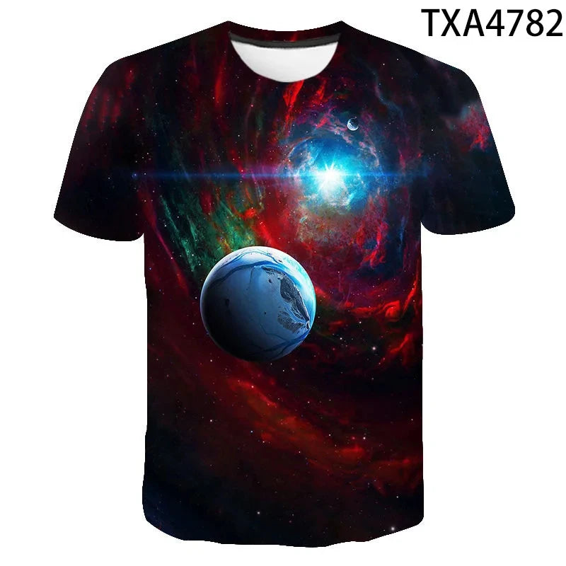 Kinder Weltraum-T-Shirts in verschiedenen Designs