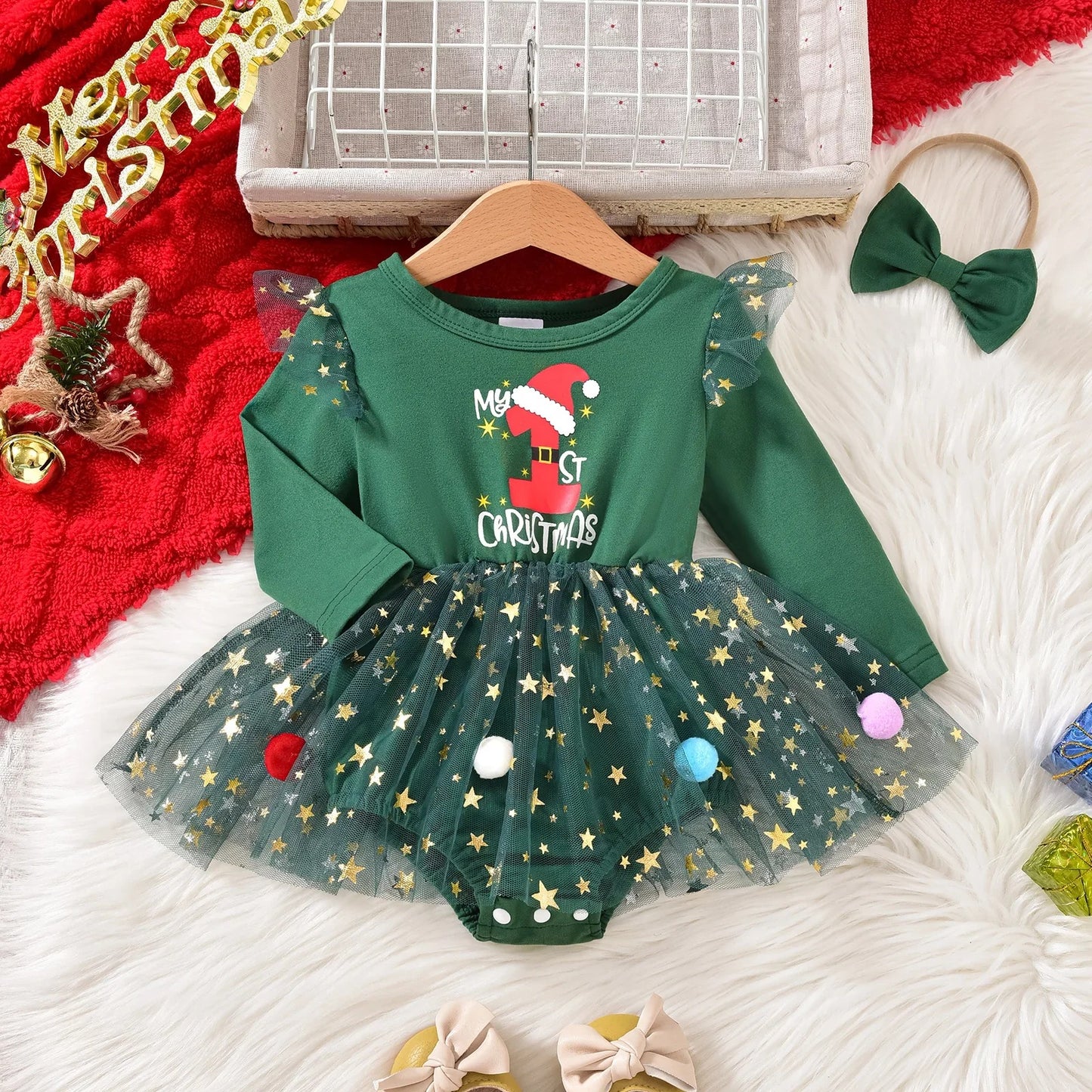 Weihnachtskleid-Set für Babys & Kleinkinder – festliche Designs