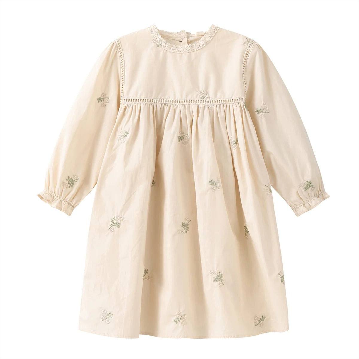 Mädchen Kleid mit floraler Stickerei – elegantes Kinderkleid