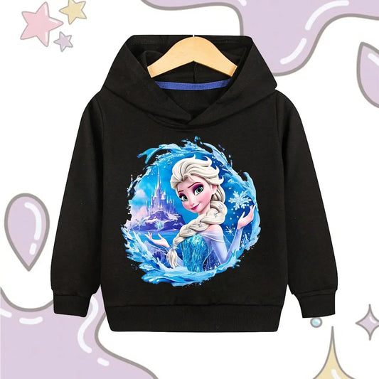 Mädchen Hoodie „Eisprinzessin“ – Kapuzenpullover mit Winter-Motiv