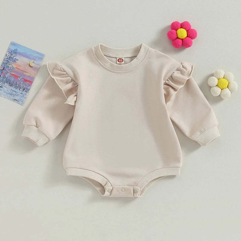 Baby Mädchen Body mit Rüschenärmeln – 3 Designs