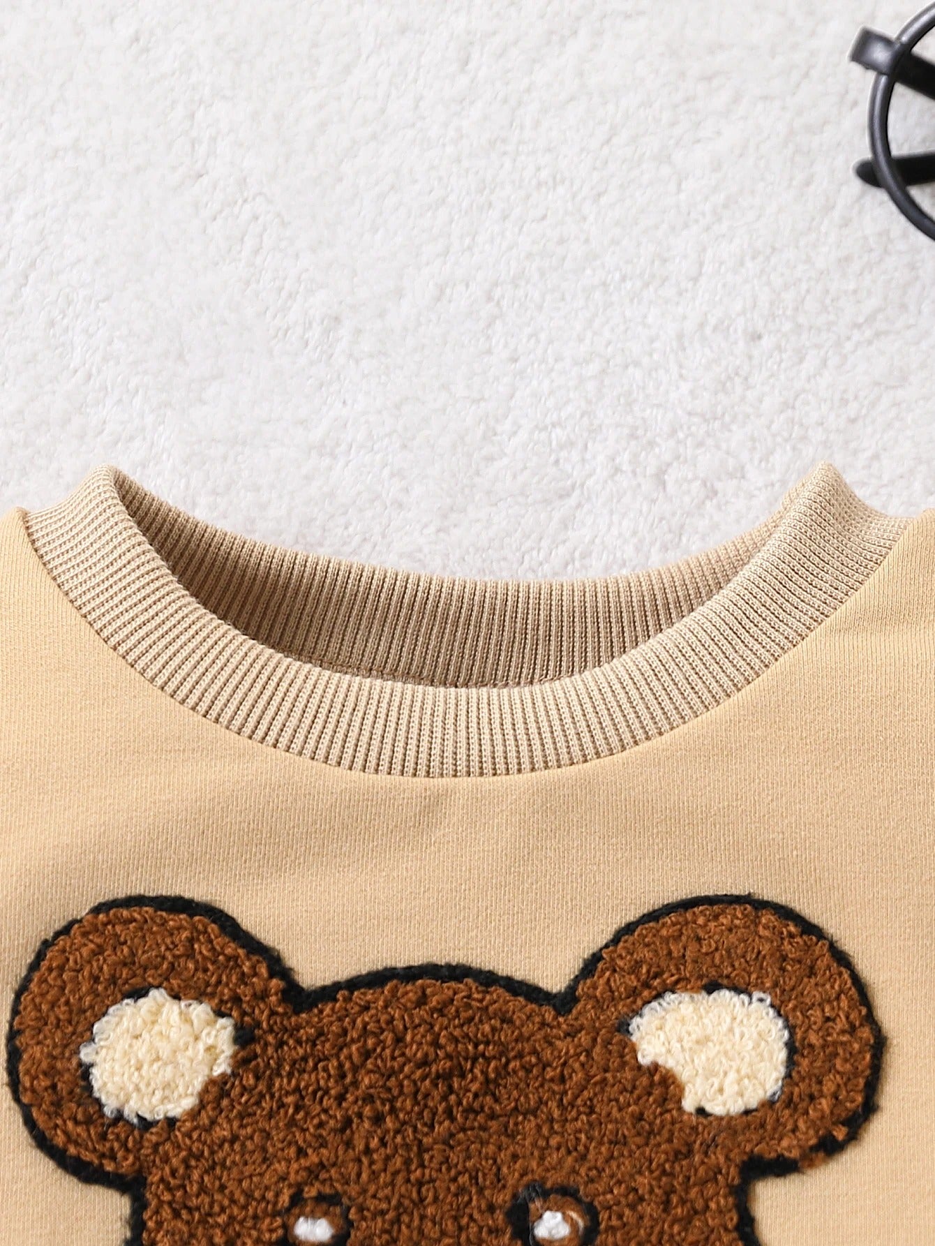 2-teiliges Sweat-Set mit Teddy-Applikation