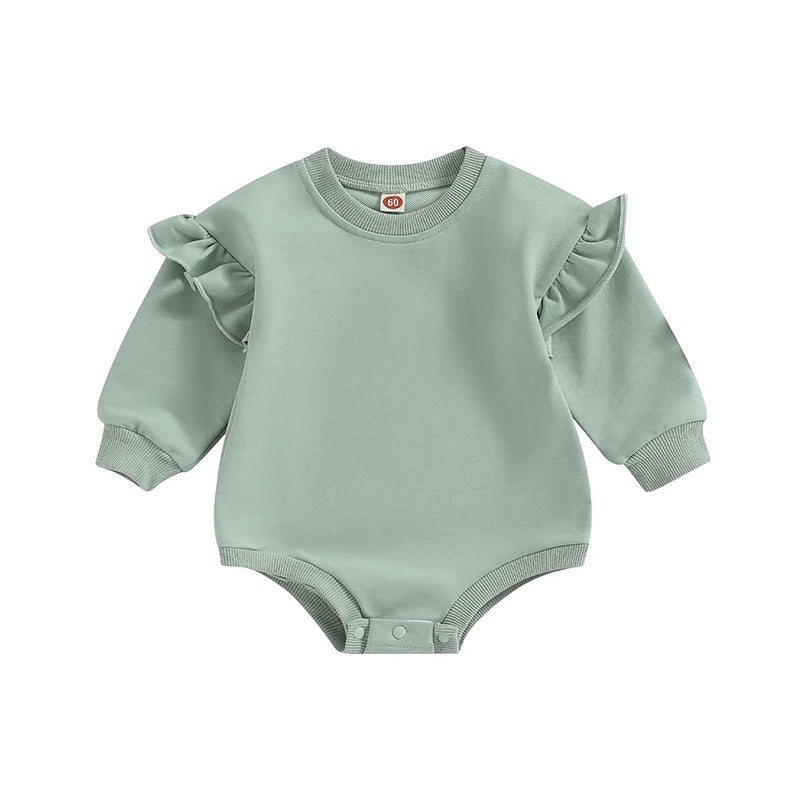 Baby Mädchen Body mit Rüschenärmeln – 3 Designs