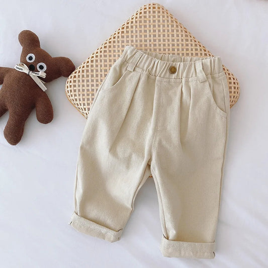 Kinderhose aus Baumwolle – Bequeme Stoffhose mit elastischem Bund