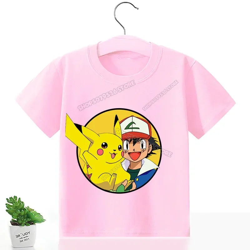 Pokemon T-Shirt in verschiedenen Designs für Mädchen & Jungen