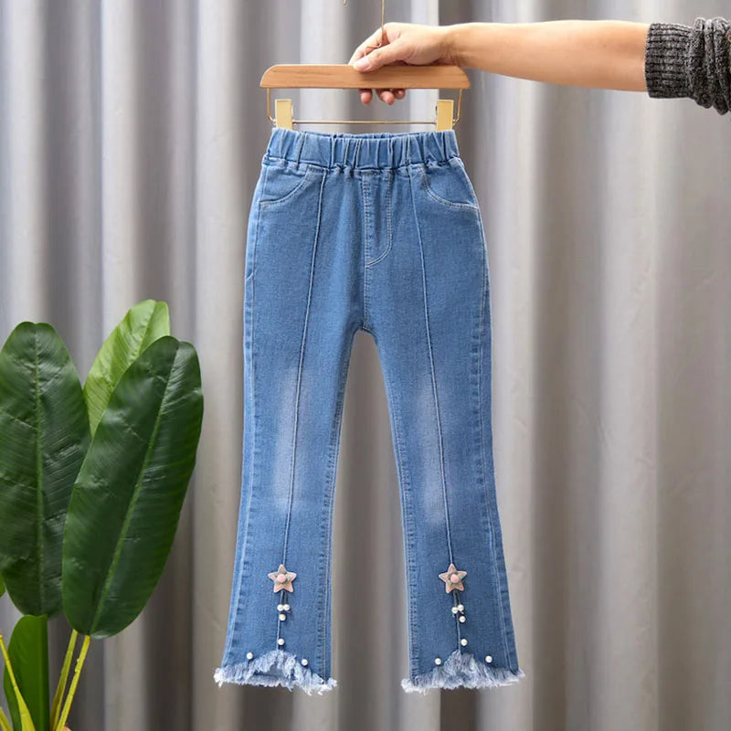 Zauberhafte Kinder-Jeans "Fröhliche Schleifen"